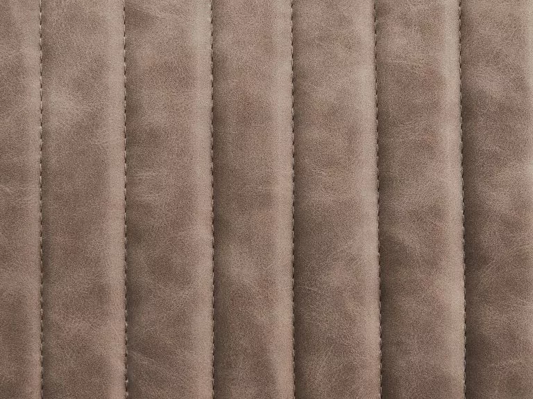 Beliani Conjunto De 2 Sillas De Comedor De Piel Sintética Marrón/negro BRANDOL - Imagen 8