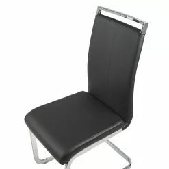 Beliani Conjunto De 2 Sillas De Comedor De Piel Sintética Negro/plateado GREEDIN 16 Beliani Conjunto De 2 Sillas De Comedor De Piel Sintética Negro/plateado GREEDIN -Sillas Ventas undef src sa picid 790052 type whitesh image scaled