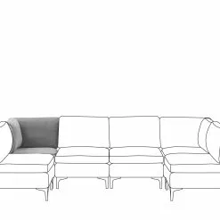 Beliani Sección Esquinera De Terciopelo Gris EVJA 14 Beliani Sección Esquinera De Terciopelo Gris EVJA -Sillas Ventas undef src sa picid 790918 type whitesh image scaled