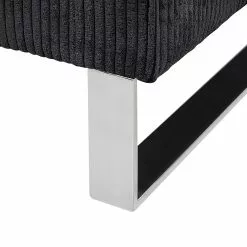 Beliani Sillón De Pana Negro VIND -Sillas Ventas undef src sa picid 791655 type whitesh image scaled