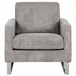Beliani Sillón De Pana Gris VIND -Sillas Ventas undef src sa picid 791658 type whitesh image scaled