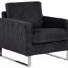 Beliani Sillón De Pana Negro VIND -Sillas Ventas undef src sa picid 791758 type whitesh image