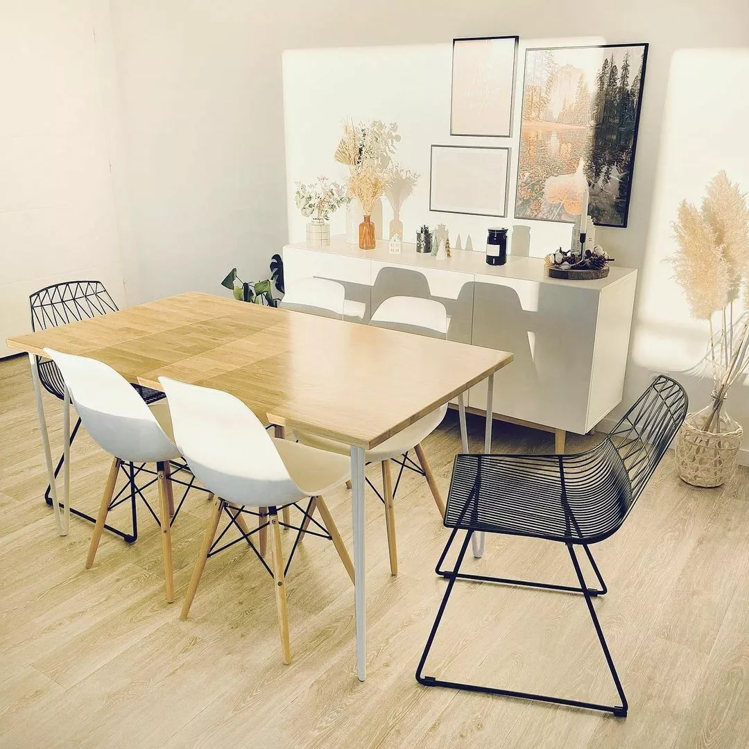 Beliani Conjunto De 2 Sillas De Comedor De Metal Negro HARLAN - Imagen 3