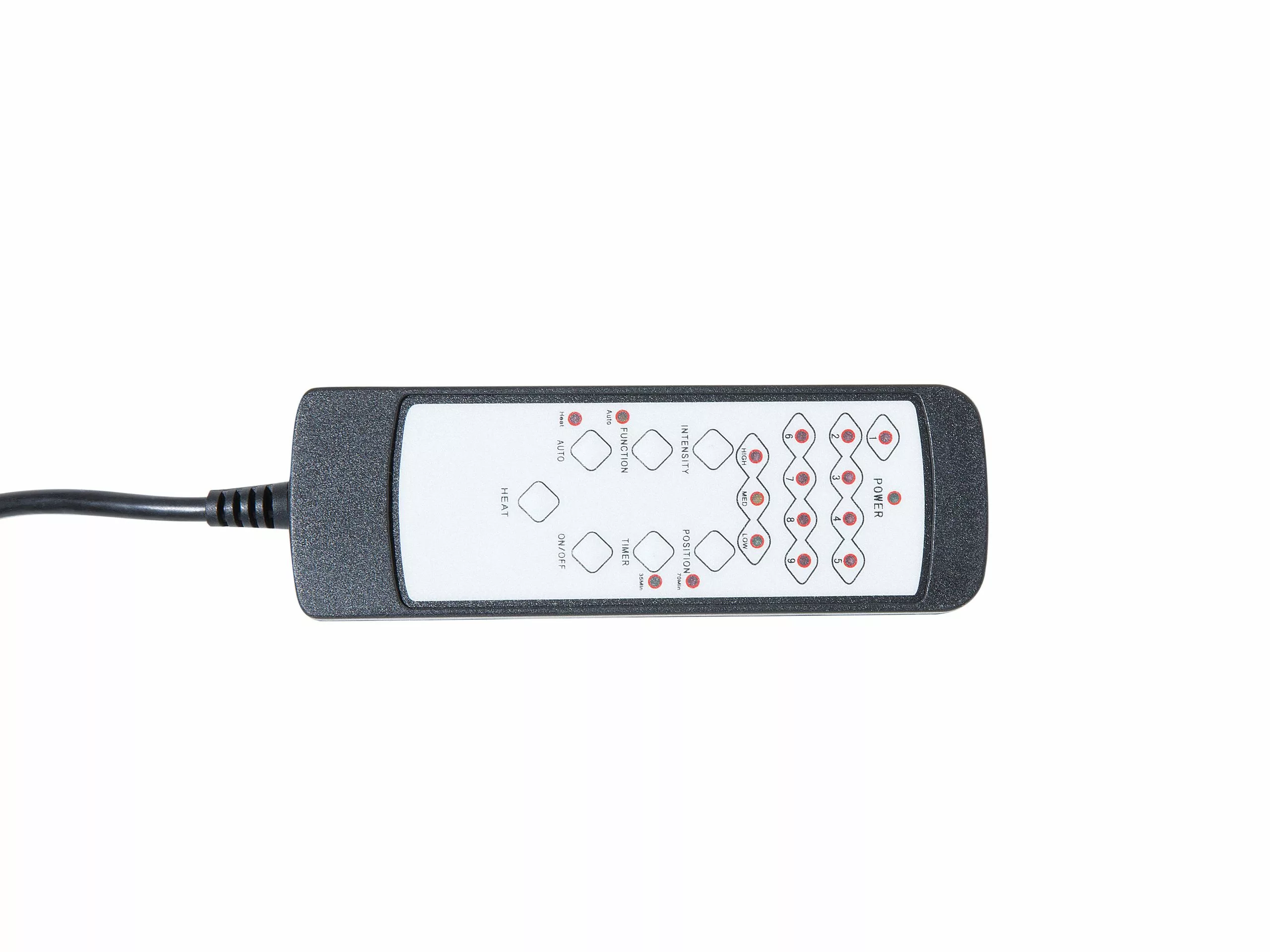 Beliani Sillón De Masaje De Piel Sintética Beige Claro/negro/plateado COMFORT II - Imagen 10