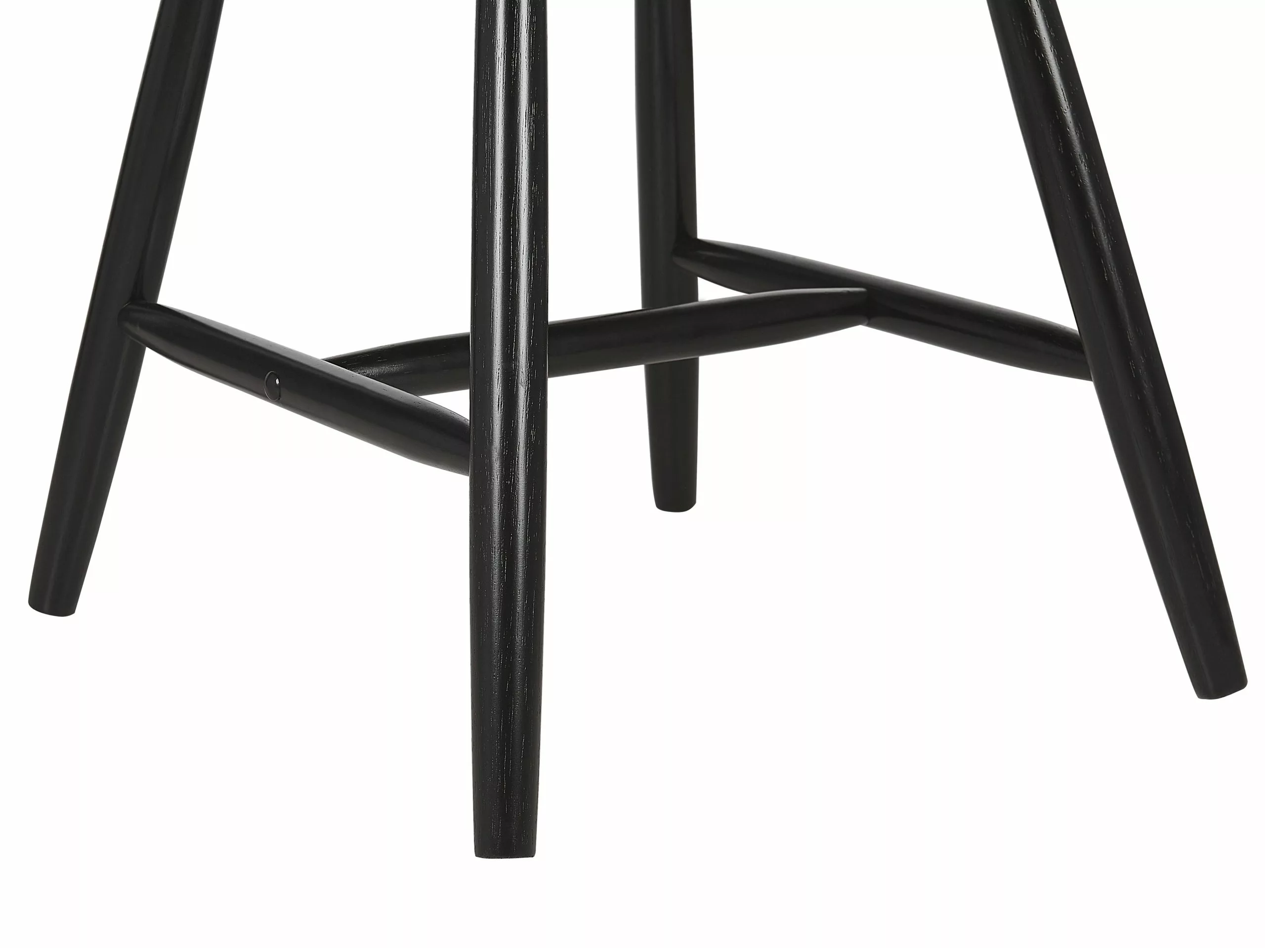 Beliani Conjunto De 2 Sillas De Madera De Caucho Negro BURGES 10 Beliani Conjunto De 2 Sillas De Madera De Caucho Negro BURGES - Imagen 8