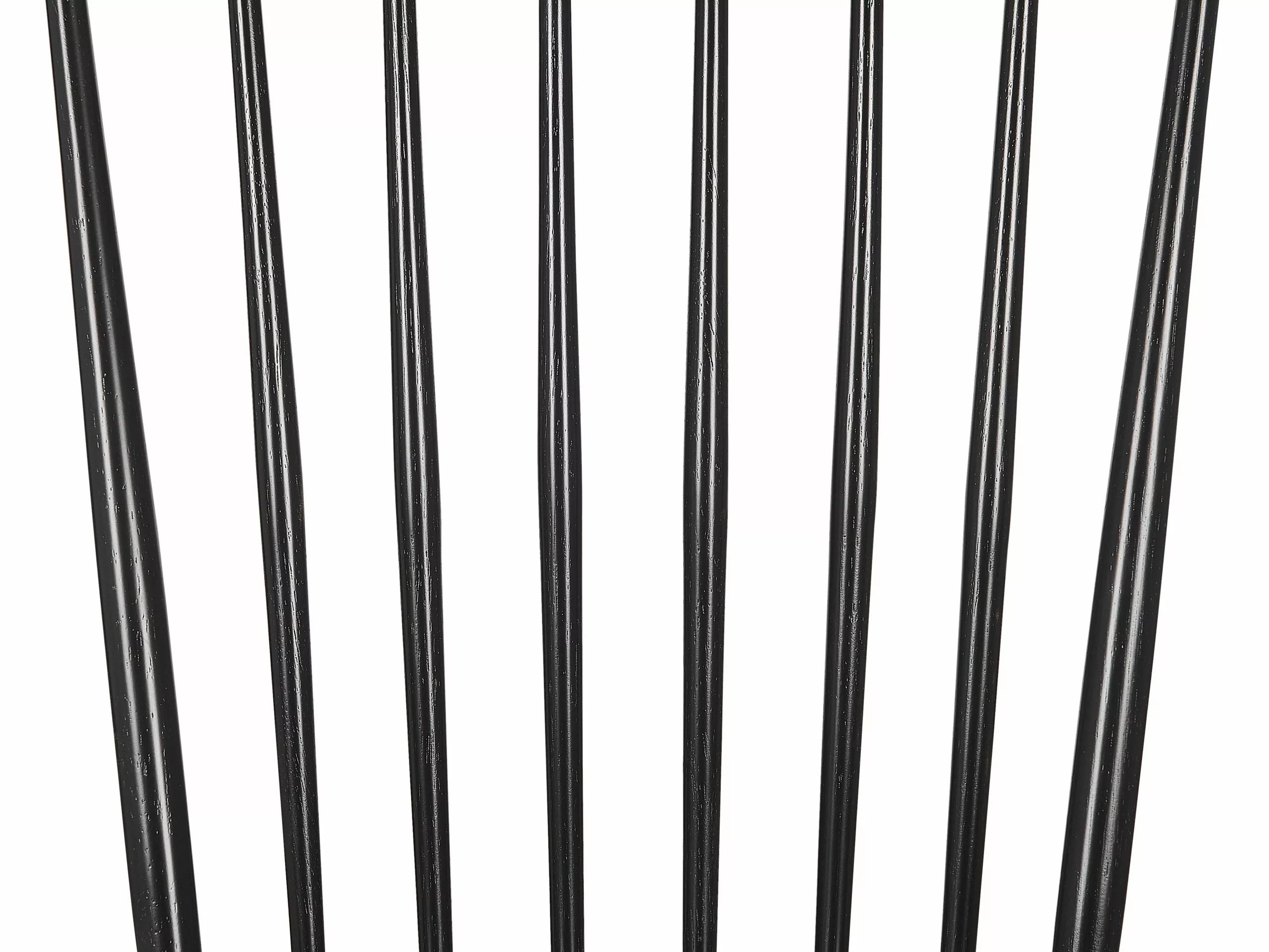 Beliani Conjunto De 2 Sillas De Madera De Caucho Negro BURGES 11 Beliani Conjunto De 2 Sillas De Madera De Caucho Negro BURGES - Imagen 9