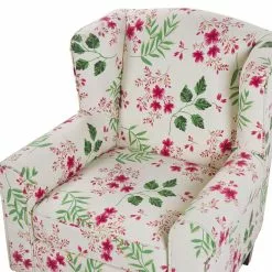 Beliani Sillón De Algodón/poliéster Beige Crema/multicolor Con Reposapiés HAMAR -Sillas Ventas undef src sa picid 794148 type whitesh image scaled