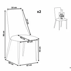 Beliani Conjunto De 2 Sillas De Comedor De Piel Sintética Marrón/negro CLAYTON 17 Beliani Conjunto De 2 Sillas De Comedor De Piel Sintética Marrón/negro CLAYTON -Sillas Ventas undef src sa picid 794253 type whitesh image scaled