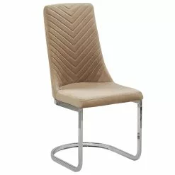 Beliani Conjunto De 2 Sillas De Terciopelo Beige/plateado ALTOONA -Sillas Ventas undef src sa picid 795736 type whitesh image scaled