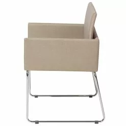 Beliani Conjunto De 2 Sillas De Comedor De Poliéster Beige/plateado GOMEZ 16 Beliani Conjunto De 2 Sillas De Comedor De Poliéster Beige/plateado GOMEZ -Sillas Ventas undef src sa picid 796103 type whitesh image scaled
