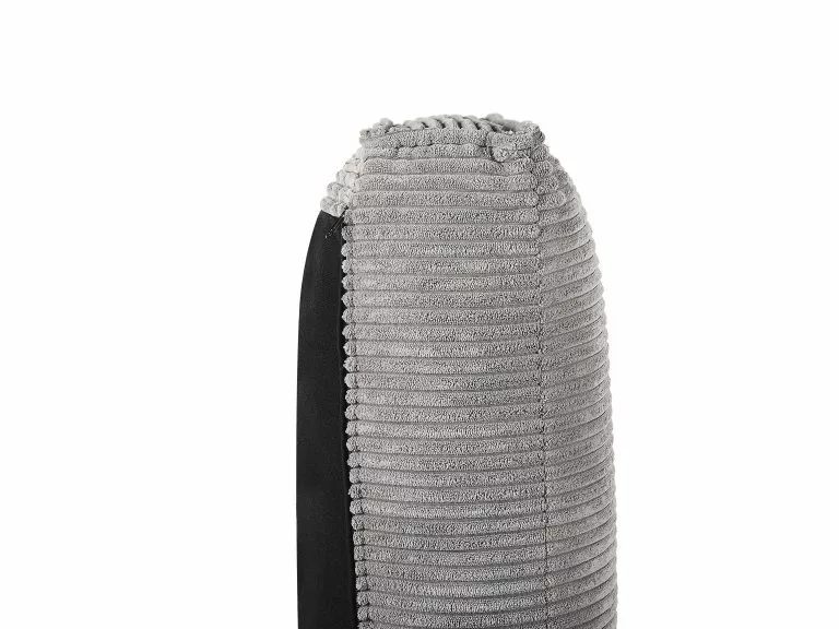 Beliani Sillón De Pana Gris VIND - Imagen 9