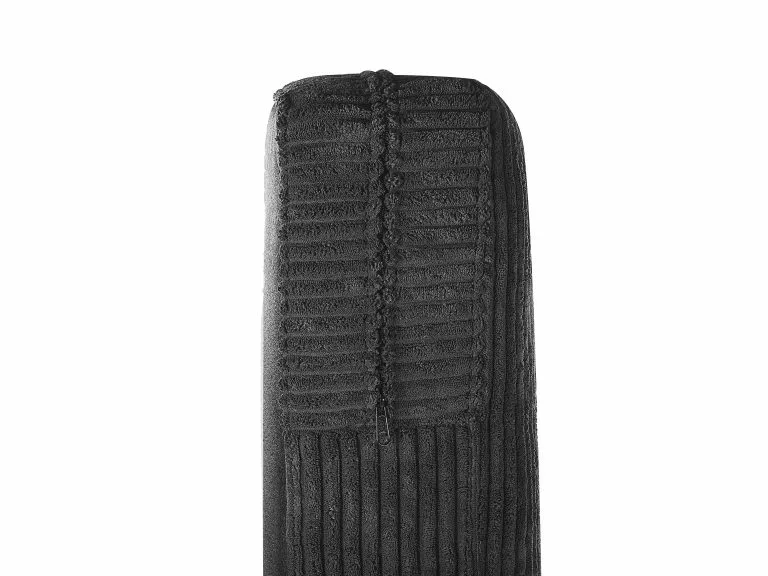 Beliani Sillón De Pana Negro VIND - Imagen 10