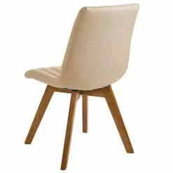 Beliani Conjunto De 2 Sillas De Poliéster Beige Arena/madera Oscura CALGARY 17 Beliani Conjunto De 2 Sillas De Poliéster Beige Arena/madera Oscura CALGARY -Sillas Ventas undef src sa picid 800056 type whitesh image scaled