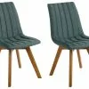 Beliani Conjunto De 2 Sillas De Poliéster Verde Oscuro/madera Oscura CALGARY -Sillas Ventas undef src sa picid 800068 type whitesh image
