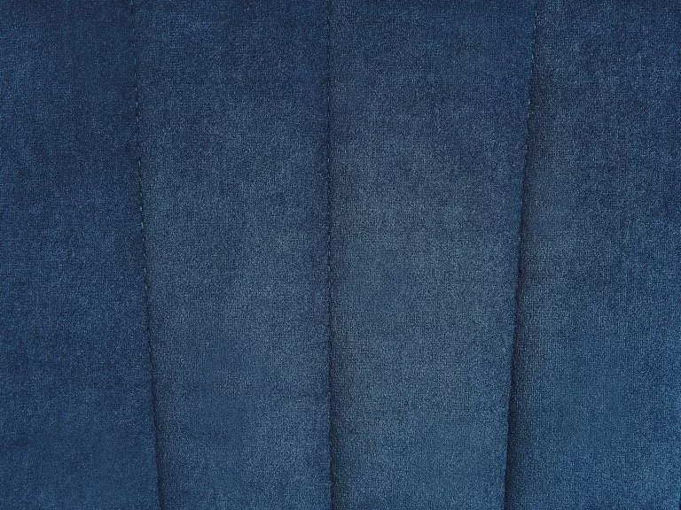 Beliani Silla Mecedora De Terciopelo Azul Marino/negro/madera Clara LIARUM - Imagen 6