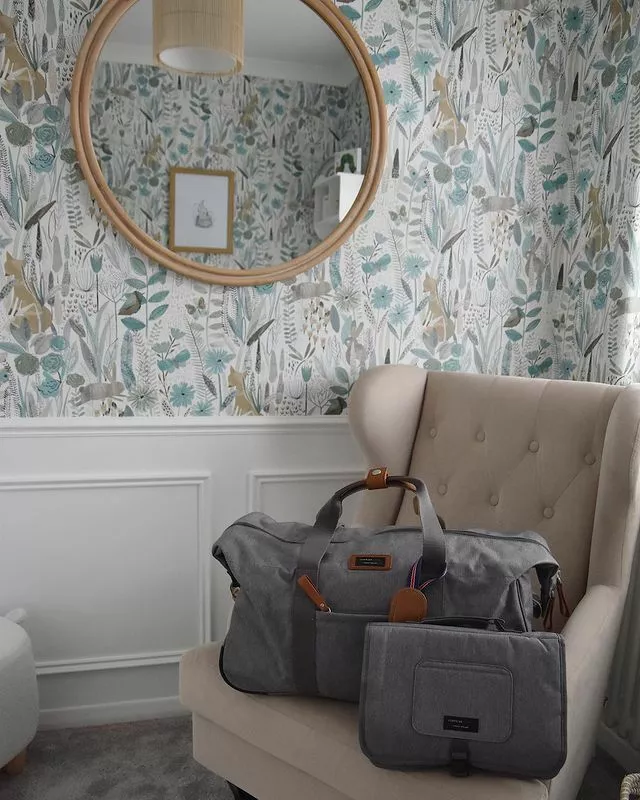 Beliani Sillón De Terciopelo Beige/madera Oscura ALTA - Imagen 4