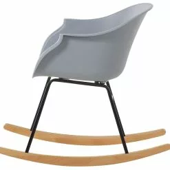 Beliani Silla Mecedora Gris/madera Clara HARMONY 16 Beliani Silla Mecedora Gris/madera Clara HARMONY -Sillas Ventas undef src sa picid 801649 type whitesh image scaled