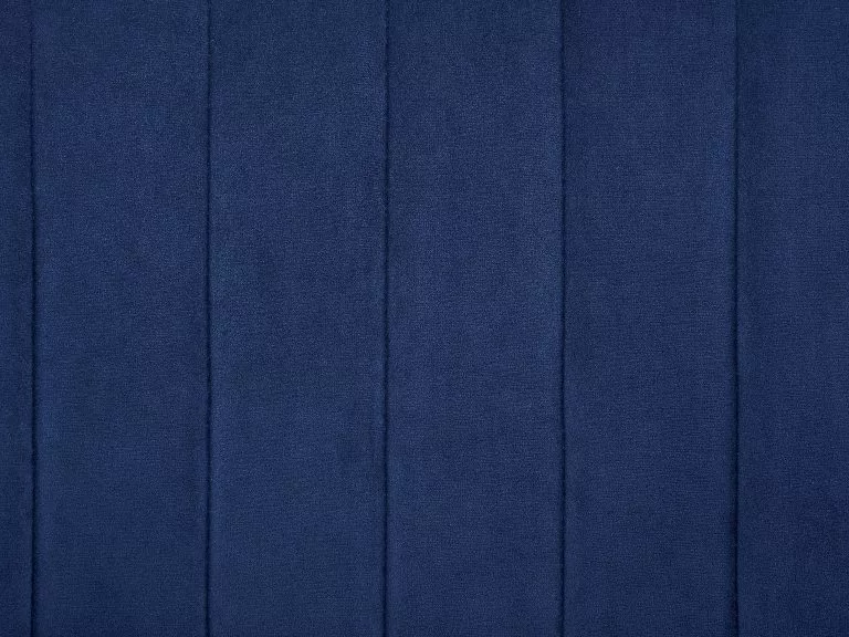 Beliani Conjunto De 2 Sillas De Comedor De Terciopelo Azul Marino/negro WELLSTON - Imagen 8