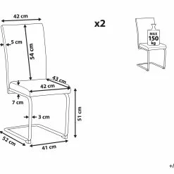 Beliani Conjunto De 2 Sillas De Comedor De Piel Sintética Negra ROVARD 19 Beliani Conjunto De 2 Sillas De Comedor De Piel Sintética Negra ROVARD -Sillas Ventas undef src sa picid 805637 type whitesh image scaled