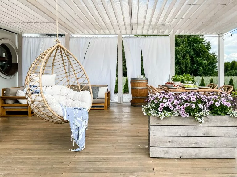 Beliani Silla Colgante Con Soporte De Ratán Beige/natural/negro ARSITA 12 Beliani Silla Colgante Con Soporte De Ratán Beige/natural/negro ARSITA - Imagen 10