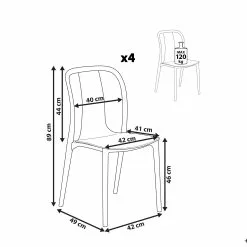 Beliani Conjunto De 4 Sillas De Jardín Blanco/gris Claro SPEZIA 21 Beliani Conjunto De 4 Sillas De Jardín Blanco/gris Claro SPEZIA -Sillas Ventas undef src sa picid 808239 type whitesh image scaled