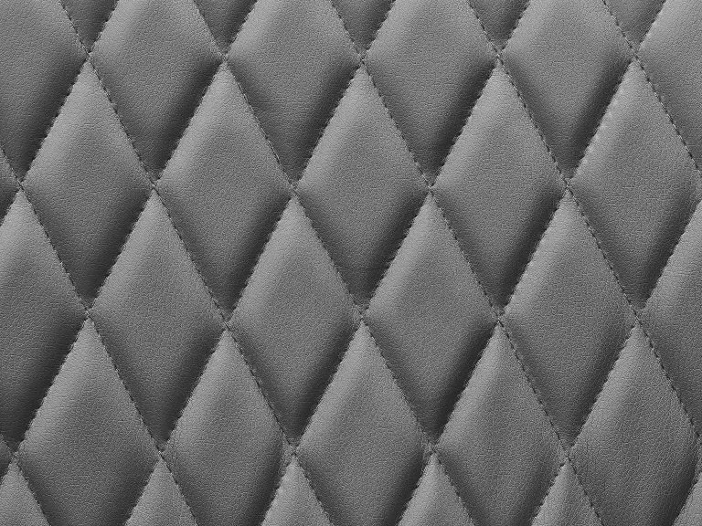 Beliani Conjunto De 2 Sillas De Comedor De Piel Sintética Gris/plateado ARCATA - Imagen 9