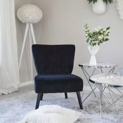 Beliani Sillón De Terciopelo Negro VAASA 14 Beliani Sillón De Terciopelo Negro VAASA -Sillas Ventas undef src sa picid 808963 type whitesh image scaled