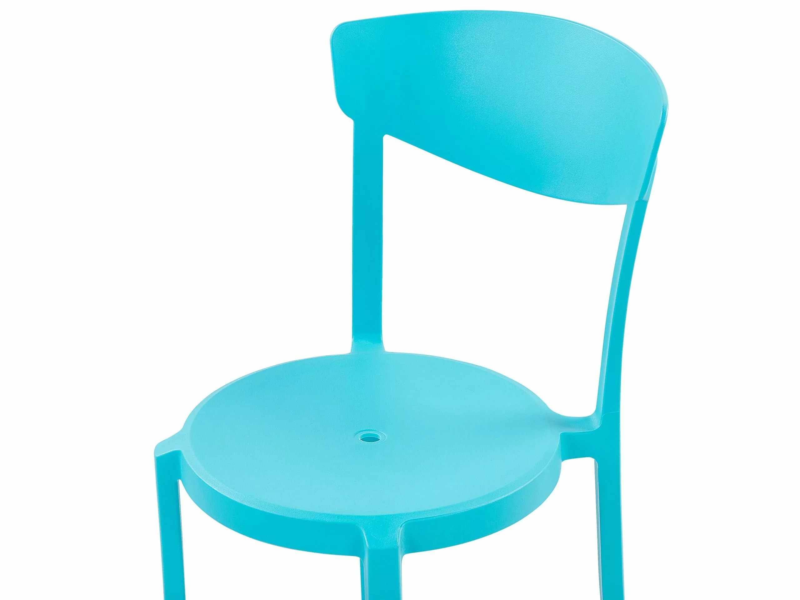 Beliani Conjunto De 4 Sillas De Comedor Azul Turquesa VIESTE 9 Beliani Conjunto De 4 Sillas De Comedor Azul Turquesa VIESTE - Imagen 7