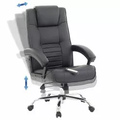 Beliani Silla De Oficina Reclinable De Piel Sintética Negra COMFORT 18 Beliani Silla De Oficina Reclinable De Piel Sintética Negra COMFORT -Sillas Ventas undef src sa picid 812929 type whitesh image scaled