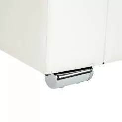 Beliani Sillón De Piel Blanco HELSINKI -Sillas Ventas undef src sa picid 813039 type whitesh image scaled