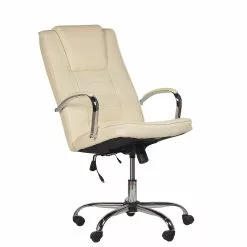 Beliani Sillón De Masaje De Piel Sintética Beige/plateado GRANDEUR -Sillas Ventas undef src sa picid 816091 type whitesh image scaled