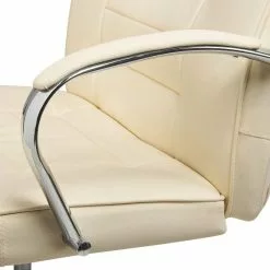 Beliani Sillón De Masaje De Piel Sintética Beige/plateado GRANDEUR -Sillas Ventas undef src sa picid 816095 type whitesh image scaled