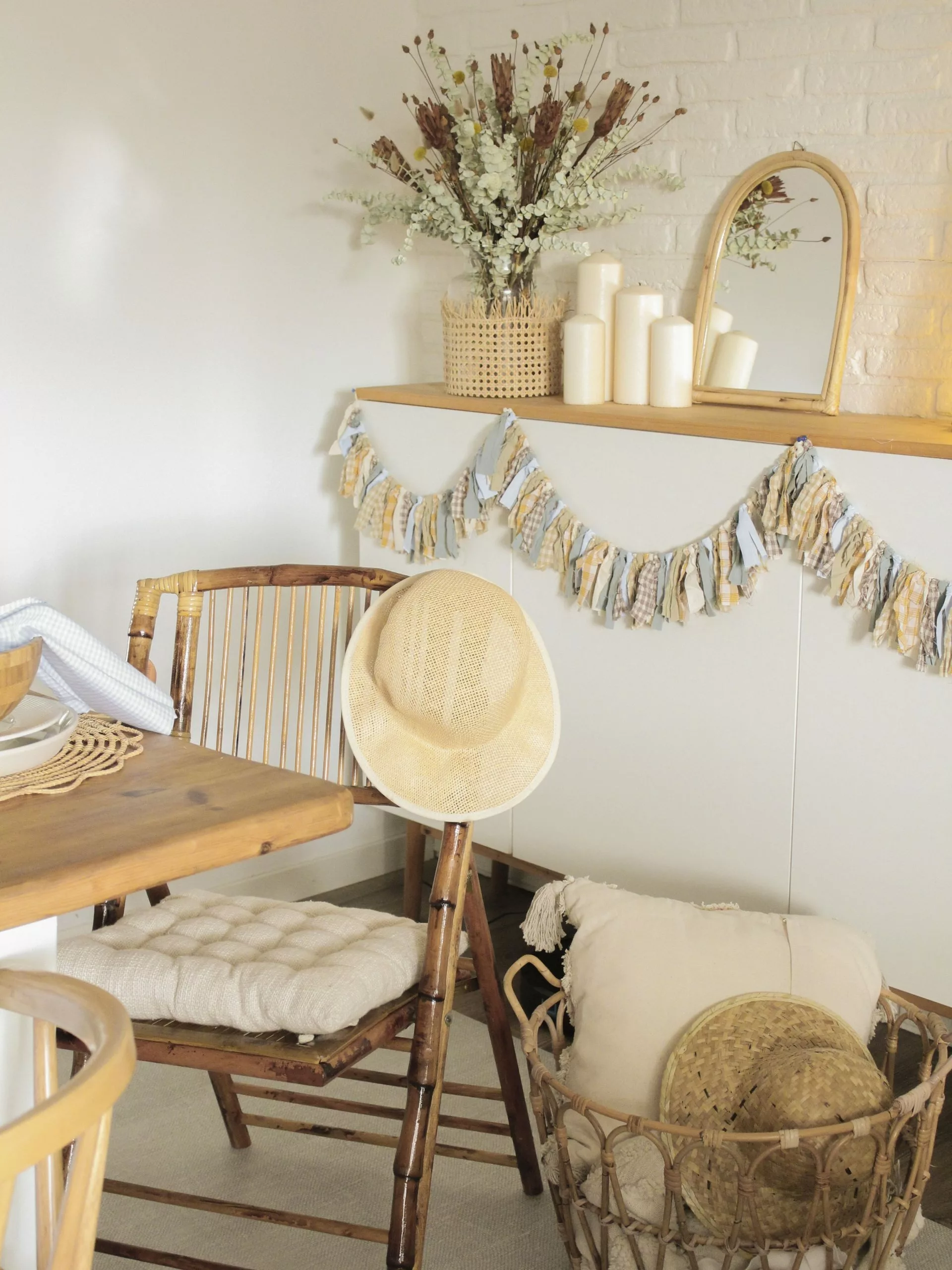 Beliani Conjunto De 4 Sillas De Comedor De Madera De Bambú Marrón TRENTOR 10 Beliani Conjunto De 4 Sillas De Comedor De Madera De Bambú Marrón TRENTOR - Imagen 8