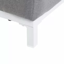 Beliani Conjunto De 2 Sillones De Poliéster Gris/blanco ROVIGO -Sillas Ventas undef src sa picid 816865 type whitesh image scaled