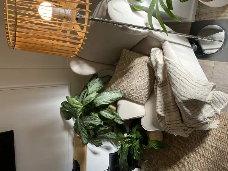 Beliani Sillón De Poliéster Beige Claro/negro ABSON 5 Beliani Sillón De Poliéster Beige Claro/negro ABSON - Imagen 3