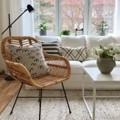 Beliani Silla De Comedor De Ratán Beige/natural/negro CANORA -Sillas Ventas undef src sa picid 820520 type whitesh image scaled