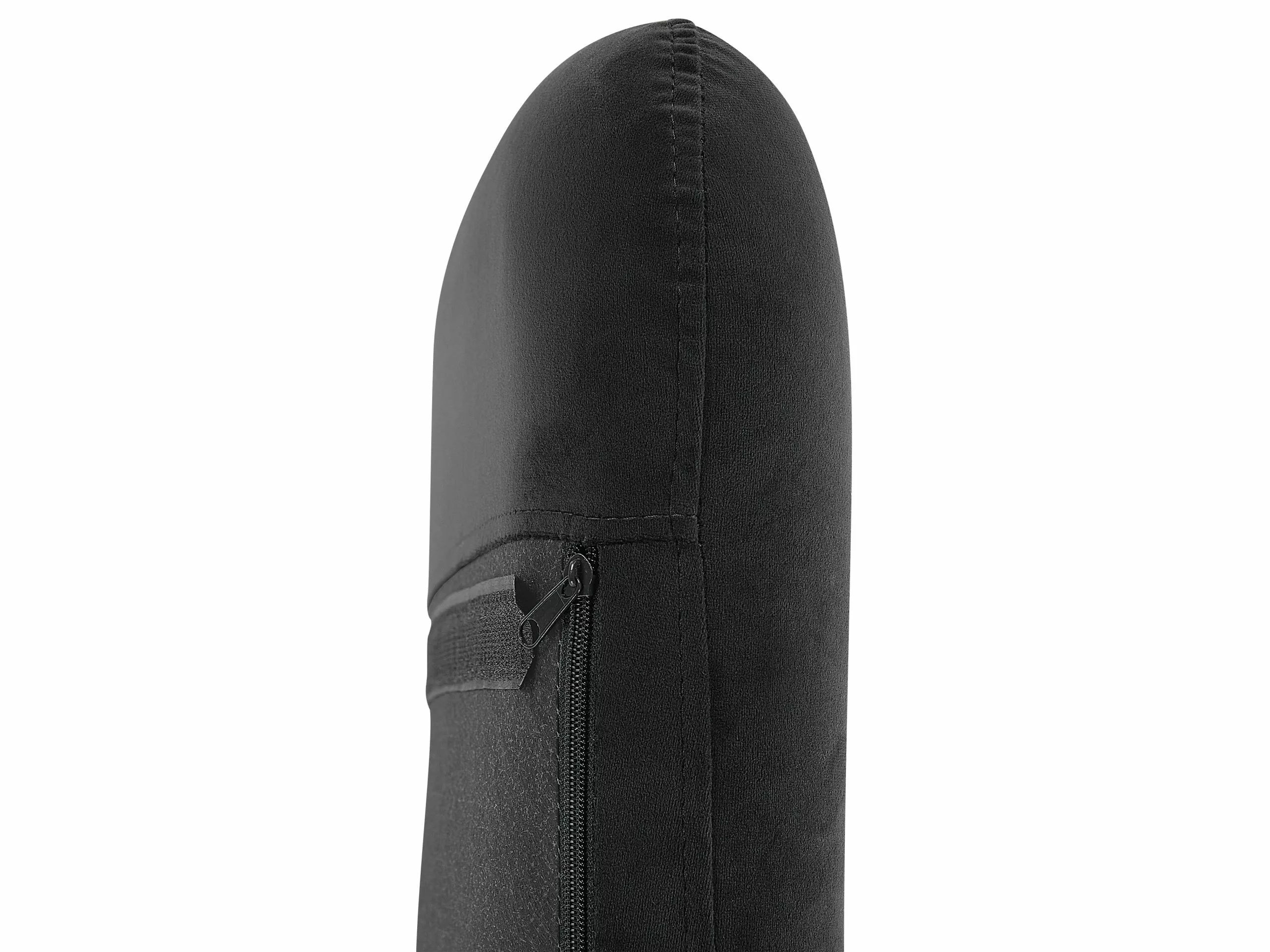 Beliani Silla Mecedora De Terciopelo Negro/madera Clara ELLAN - Imagen 7