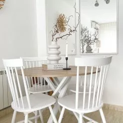 Beliani Conjunto De 2 Sillas De Madera De Caucho Blanco BURGES -Sillas Ventas undef src sa picid 823520 type whitesh image scaled