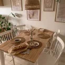 Beliani Conjunto De 2 Sillas De Madera De Caucho Blanco BURGES -Sillas Ventas undef src sa picid 824290 type whitesh image scaled