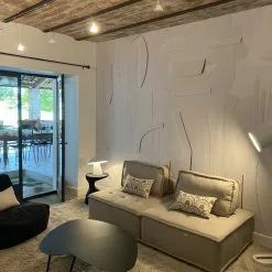 Beliani Sofá De Poliéster Beige Claro/madera Clara TIBRO -Sillas Ventas undef src sa picid 824411 type whitesh image scaled