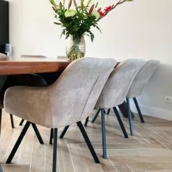 Beliani Conjunto De 2 Sillas De Comedor De Poliéster Beige/negro MONEE 14 Beliani Conjunto De 2 Sillas De Comedor De Poliéster Beige/negro MONEE -Sillas Ventas undef src sa picid 824429 type whitesh image scaled