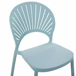 Beliani Conjunto De 4 Sillas De Comedor Azul Claro FIUMICINO -Sillas Ventas undef src sa picid 825358 type whitesh image scaled