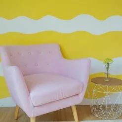 Beliani Sillón Rosa Pastel DRAMMEN -Sillas Ventas undef src sa picid 827418 type whitesh image scaled