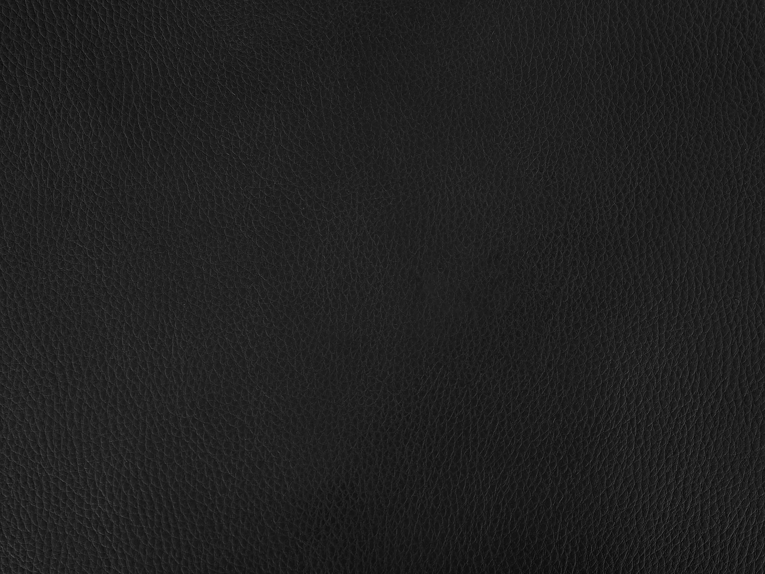 Beliani Silla De Bar De Piel Sintética Negro/madera Oscura BAKU II - Imagen 8