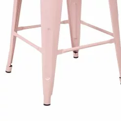 Beliani Conjunto De 2 Sillas De Bar De Metal 60 Cm Rosa CABRILLO -Sillas Ventas undef src sa picid 828624 type whitesh image scaled