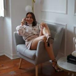 Beliani Sillón Gris DRAMMEN -Sillas Ventas undef src sa picid 829510 type whitesh image scaled