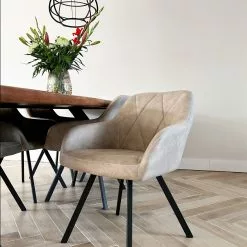 Beliani Conjunto De 2 Sillas De Comedor De Poliéster Beige/negro MONEE 15 Beliani Conjunto De 2 Sillas De Comedor De Poliéster Beige/negro MONEE -Sillas Ventas undef src sa picid 829579 type whitesh image scaled