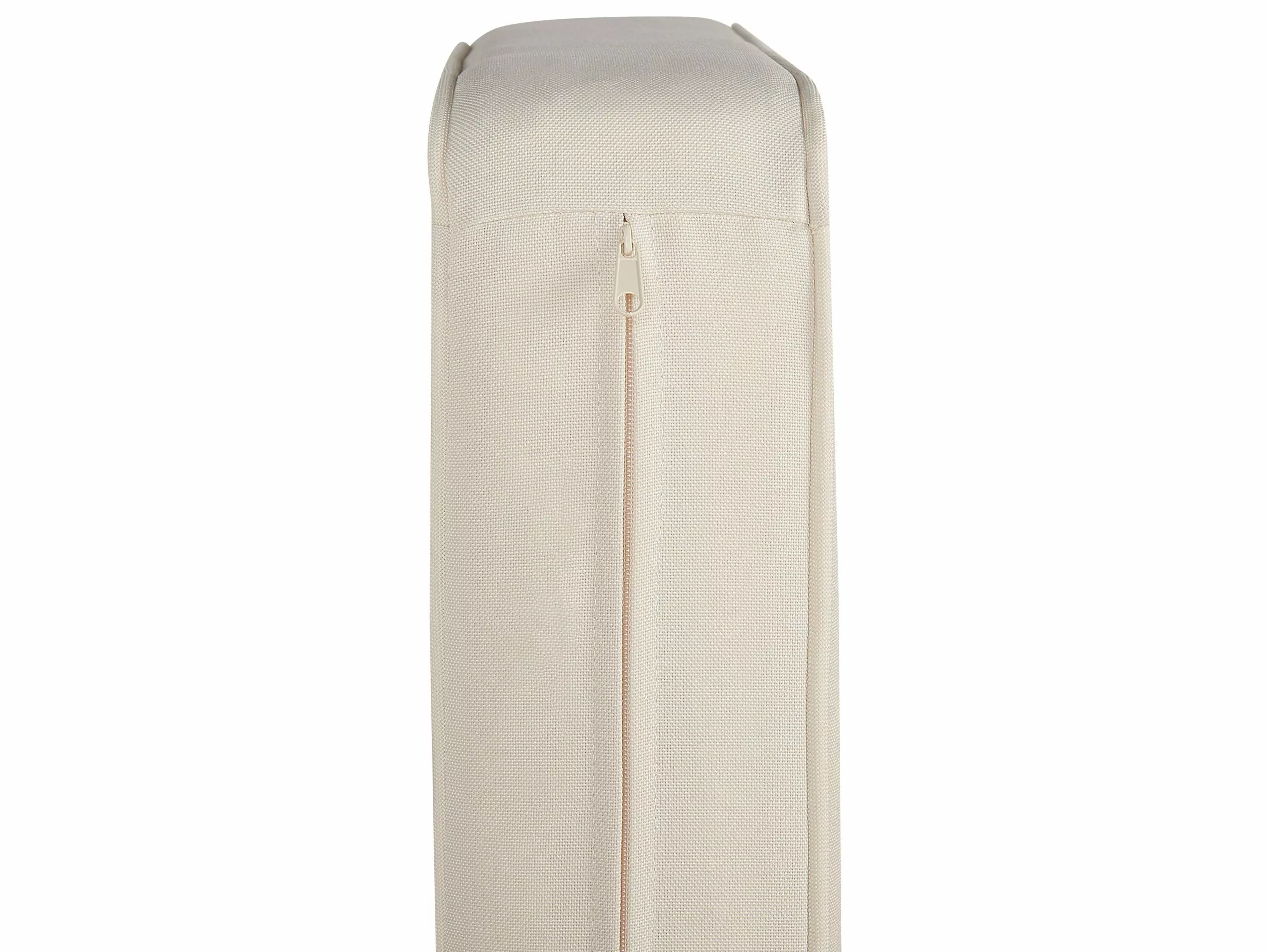 Beliani Sillón De Jardín De Madera De Acacia Madera Clara/blanco Crema BARATTI - Imagen 6