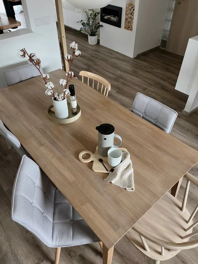 Beliani Conjunto De 2 Sillas De Comedor De Poliéster Gris Claro/madera Clara BROOKLYN - Imagen 5