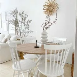 Beliani Conjunto De 2 Sillas De Madera De Caucho Blanco BURGES -Sillas Ventas undef src sa picid 831827 type whitesh image scaled